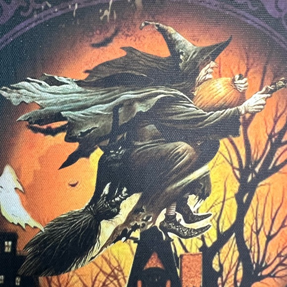 Halloween Flying Old Hag Witch Book Box Potions Spooky Decoration Haunted House. - Picture 3 of 7